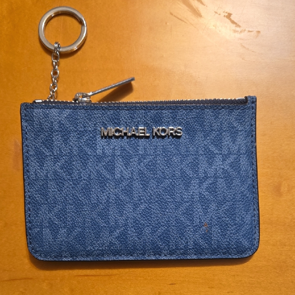 Michael Kors Blue Keychain Wallet